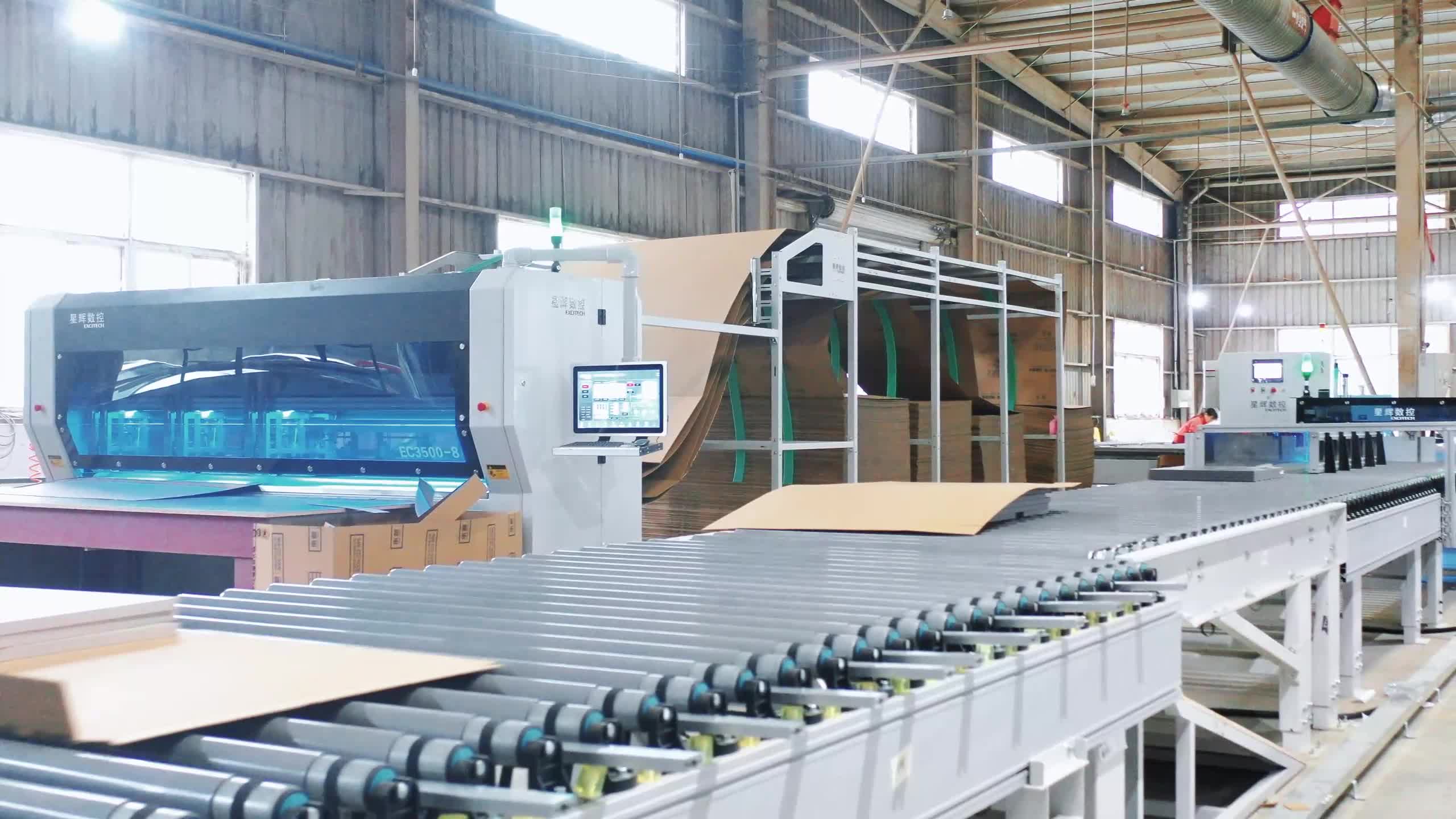 Udostępnianie przypadków projektu Excitech CNC Sichuan Chengdu Packaging Line.
